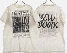 LOU REED NEW YORK 2 side white Unisex Adult T-Shirt BT1102 picture