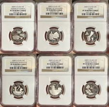 2009-S NGC PF70 D.C. & Territories Proof Clad Quarters Complete 6 Coin Set picture