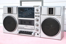 Vintage Sanyo Boombox Portable Stereo Model M9815K AM/FM Cassette picture