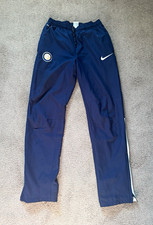 Nike Inter Milan FC Dri-FIT Soccer Track Pants Mens Size S Navy Blue Ankle Zip picture