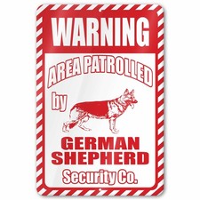 German Shepherd Area Patrolled Sign picture