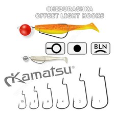 Cheburashka Light Offset Weedless Hooks Big Eye Perch Pike Soft Lure Drop Shot picture