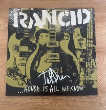 * TIM ARMSTRONG * signed vinyl album * RANCID * HONOR IS ALL WE KNOW * 1 picture