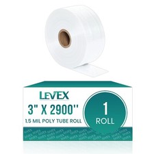 Clear Poly Tubing Multiple Sizes 1 Plastic Roll to make Impulse Heat Sealer Bags picture
