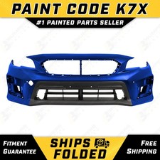 NEW Painted *K7X Blue* Front Bumper Cover Replacement for 2018-2021 Subaru WRX picture