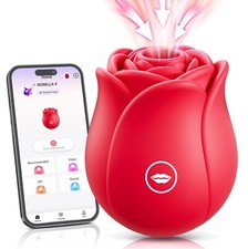 Rose-Sucking-Vibrator-10 Speed-Clit-Nipple-Sucker-Massager-Toy-use Lubricant US picture