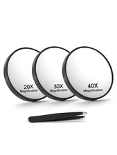 Macaki 20X/30X/40X Magnifying Mirror with Suction Black-20x&30x&40x picture