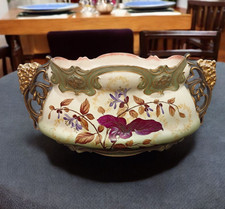 Antique Vase Bowl Turn Whimsy Depose Austrian Porcelain Jardiniere Ernst Wahliss picture