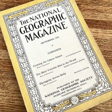 Vintage September 1924 National Geographic Journal Magazine Paperback Book picture