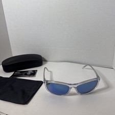REVO RE 1180 09 61 17 140 POLARIZED Lens Blue Brown VINTAGE WRAP SUNGLASSES picture