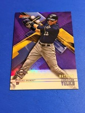 2018 Bowman's Best - Christian Yelich #67 Purple Refractor /250 picture