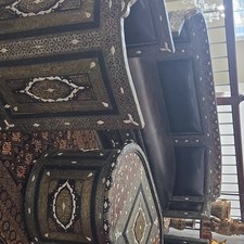 Antique Middle Eastern Moroccan  Handmade 4 Pieces Sofa Set And Table. picture