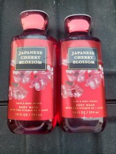 Bath & Body Works Japanese Cherry Blossom  Body Wash 10 oz Set of 2 picture