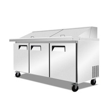 Oliver 72″ Commercial Salad Mega Top Refrigerator Prep Table Cooler SP30M picture