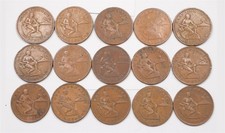 Philippines 1930s-1940s WWII Vintage Centavo Lot of 15, P191822 picture