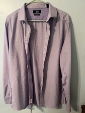Original Penguin Slim Fit Lilac Tiny Gingham  Size 17 34/35 picture