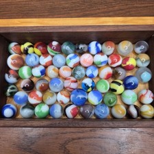 Vintage Marbles Lot of 58 Vitro Akro Agate Peltier Alley Marble King Vacor picture
