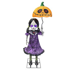 Haunted Living 5-ft Motion Activated Talking Lighted Doll Halloween Animatronic picture