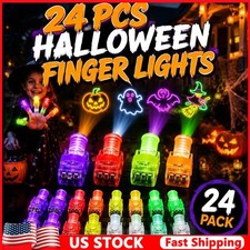 24Pcs Halloween LED Finger Lights Party Favors Non-Candy Goodie Bag picture