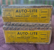 NOS Autolite Headlamp Glass Lens 1937 Plymouth replacement lens picture