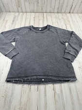 ALTERNATIVE APPAREL Women's Lazy Day Pullover Washed Black Size Large NWOT Soft picture