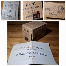 Vintage Lionel Train empty box NO.91 Circuit breaker pre war picture