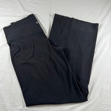 Athleta Women's Size Large TALL Black Elation Wide Leg Pant High Rise Yoga picture