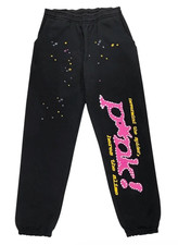 sp5der Graphic Spider Web Men's Cotton Fleece Sweatpants picture