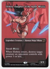 Elektra, Daughter of the Hand (Borderless) (0366) 366 MSH Foil R MTG EN NM picture