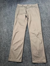 Rhone Pants Mens 32x33 Beige Microfiber Chino Slim Straight Casual Travel picture