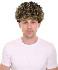 HPO Adult Men Lamine Yamal Spanish Footballer Jersey Curly Multiple Wigs picture