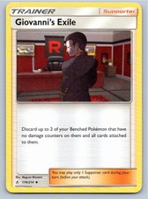 2019 POKEMON GIOVANNI'S EXILE UNBROKEN BONDS 174/214 UC LP A79907 FREE S&H picture