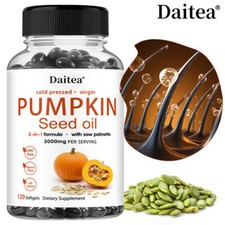 Pumpkin Seed Oil, 3,000 mg, 2-in-1 With Saw Palmetto 30 To 120 Caps picture