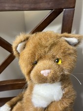 Vintage 1988 Applause Orange Tabby Cat. Fine Light Stripping picture