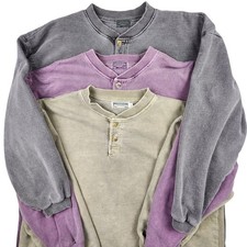 VTG McIntosh & Seymour Henley Sweatshirts Mens XXL Faded Soccer Rugby USA Made picture