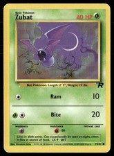 Zubat 70/82 Common Team Rocket Pokemon Unlimited Lightly Played picture