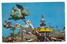 Disneyland-Flying Dumbo Ride-California-1960's Postcard picture