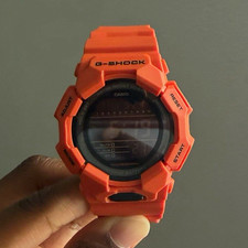 Casio G-SHOCK Digital Quartz 200m Orange Resin Strap Sport Watch Alarm picture