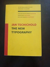 The New Typography by Jan Tschichold (2006) Book  picture