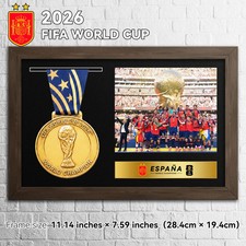 2026 FIFA World Cup Gold Medal Replica Football Champion Medal With Lanyard picture