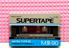 REALISTIC  SUPERTAPE  M IV-90 1988  USA  BLANK CASSETTE TAPE (1) 44-961 (SEALED) picture