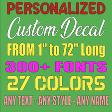 Custom Personalized Vinyl Lettering Name Decal Sticker Car Window Tumbler Flask picture