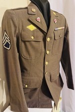 Pre WWII M1939 Spec 8-31D EM Service Coat • 124th Infantry Regt Florida NTL GRD picture