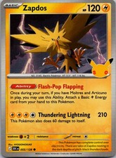 Zapdos Holo ME: 30th Celebration 055/128 NM Pokemon picture