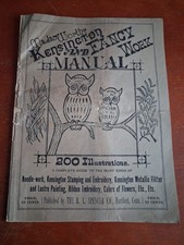 Antique Madam Worth's Kensington and Fancy Work Manual Stamping Embroidery 1886 picture