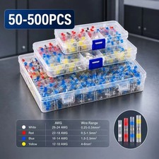 500/200PCS Waterproof Solder Stick Seal Sleeve Heat Shrink Butt Wire Connectors picture