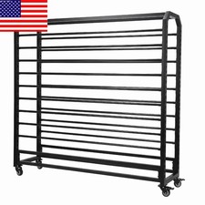 18 Rods Commercial Fabric Roll Storage Rack Large Textile Fabric Display Rack picture