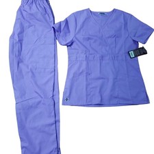 NWT Sivvan Women's Purple Scrubs Set Size Small 20221-0312 picture