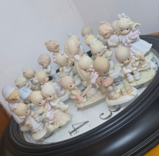 Precious Moments Porcelain Figurines Mixed Lot 20-Pc People Theme No Packaging picture