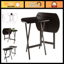 Oversized Foldable Snack Tables - Set of 2, Portable, Space-Saving, Ideal for Li picture